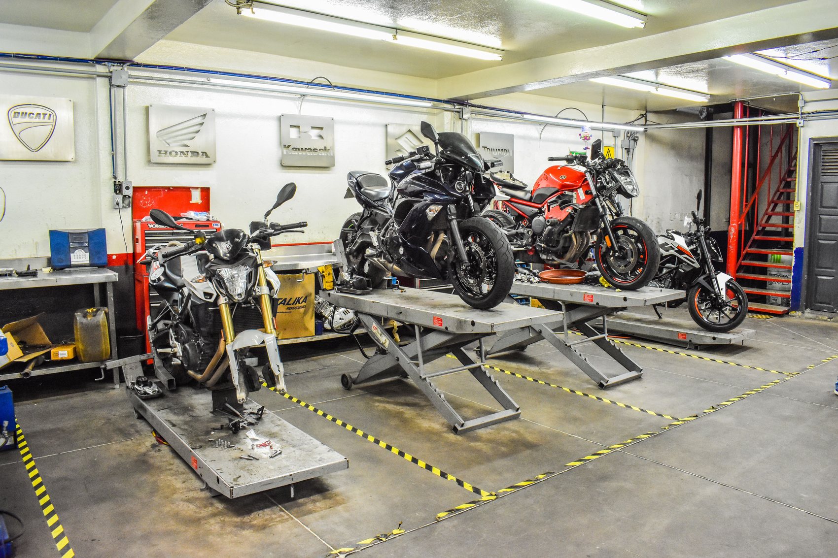 Motorcycle workshop